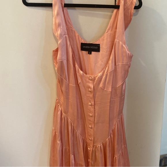 Vanessa Mooney Dresses Vanessa Mooney Pink Silk Dress Poshmark
